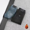 Designer Fashion Men's Jeans Nieuwe Triangle Letter Retro Nieuwe jeans losse stretch rechte wastares resistent sport casual broek