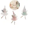 Party Decoration Ornaments Christmas Angel Dolls Cute Princess Dress Xmas Tree Pendant With Wings Home