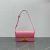 Boîte en cuir authentique de la qualité supérieure Teen Triomphe Bag d'épaule printemps d'été Nouveau Triomphe Arc de Pink Original Cowhide Single Arm sous les bras avec un vrai logo