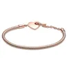 Chaîne de base Femme Bracelet Couronne Zircon Carton Bracelets Os Bracelets Femmes Bijoux Love Chaines Bridium Bracelet en gros de 16 cm à 21 cm