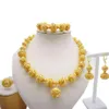 Collier S pour les femmes Dubaï Africain Gold Jewelry Bride Oreing Boucles d'oreilles Indian Nigerian Wedding Bijoux Gift272O