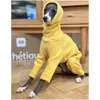 Hundekleidung Windhundkleidung vierbeinige warme Winter-Overall Fleece für kleine mittlere große Whippets Italienische Windhunde