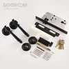 Dooroom Brass Door Lock Set Modern Brass Black Interior Bedroom Bathroom Double Wood Door Lever Set Dummy Handle Knob 231222