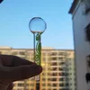 Polvo sinal de lixo fumar cachimbo brilho no escuro tubos de mão de vidro luminoso grosso tubo bola dab rigs bongs