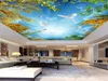 Niestandardowa tapeta znith błękitne niebo sufit Zenith Mural salon Restaurant Sufit Paint Mural200a5331191