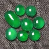 Jade Jade Stone Wielry Bijoux Factory Ovale Forme Natural Specie Icy Green Jadéite Loose Gemme