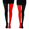 Chaussettes de femmes Colorblock patchwork silky collants brillants collants cloutés