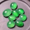 Prezzo all'ingrosso Gioielli in pietra di giada di alta qualità 8 pezzi Specie ghiacciate naturali Green Green gemma sciolta