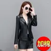 Women's Leather Genuine Spring Autumn Jacket 2024 Winter Windproof Sheepskin Women Shorts Slime Coats Zipper Casual Female Outerwear