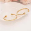 small lovely gold Dubai Africa Bangle Arab Jewelry Gold Charm girls India anklet Bracelet Jewelry For Kids baby birthday Gift1245B