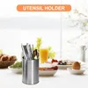 Storage Bottles Stainless Steel Chopstick Holder Kitchen Utensil Decor Spoons Holders Accessories For
