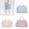 Briefcases 2023 Elegant Solid Laptop Bag Simple Handbags For Office Women Shoulder Casual Big Tote Ladies Crossbody Bags