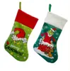 35X20CM Christmas Stocking Gift Bag Super Soft Xmas Pendant Fireplace Decoration Kit Supplies Wholesale