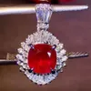 Złoto Republika Południowej Afryki Real Diamond Mozambique 1.26ct Naturalny nieogrzewany gołąb Krew czerwona poduszka Ruby Naszyjnik