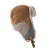 Chapéu russo para homens FLAP EARFLOT HAT PILOTO DIVERNO COREIRO COREIRO SILHO RABBIT Ushak Bomber caçador espessado Cap de tampa quente feminina Cap 2312222