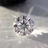 1 0ct 6 5mm D F 컬러 VVS 라운드 브릴리언트 컷 실험실 인증 된 다이아몬드 Moissanite 인증서 테스트 양성 느슨한 다이아몬드 226H
