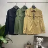 Compagnie Cp Outerwear Badges Zipper Shirt Jacket Loose Style Spring Mens Top Oxford Portable High Street Stones Islan Wholesale 2 Pieces 10% Dicount