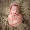 Born Pograph Props Blanket Mohair Wrap Hat Chanteiro Babies Babies Po Acessórios de Tiro PO 231222