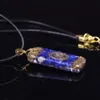 Orgonitenergie -Anhänger Natural Lapis Lazuli Reiki Energie Halskette Mysteriöses Harz Chakra Steinwachstum Amulett 200929282p