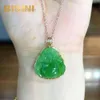 Oro con diamanti sudafricani Jasper Ciondolo Hotan Jade Nephrite Green Buddha Ciondolo Buddha