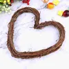 Fleurs décoratives Natural Rattan Love Heart Star Couronne Garland Sanging Pendant Diy Christmas Wedding Party Festival Decoration