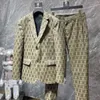 Desinger masculina blazers de algodón lino fashion diseñador de diseñadores clásico letra completa