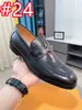 40Model luxuriöser formeller Männer Lederschuhe glatte Oberfläche Metalknopf handgefertigte Schuhe Setzen Sie bequeme Freizeitschuhe Herren Bankett Hochzeitsschuhe