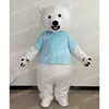 Halloween Polar Bear Maskottchen Kostüme Hochwertiges Cartoon -Thema Charakter Carnival Outfit Weihnachten Kostüm für Männer Frauen Performance