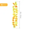 Flores decorativas 50 PCs Colar Hawaiian Garland Artificial Party Decor Roupeding Cheer Props Lei Miss