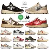 Fashion Luxury Women Mens Designer Casual Shoes Leather Suede Upper Running Sole Sneakers Italy Brand Handmade Loafers Runners Gold Glitter Star Vintage Trainers