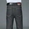 Jeans pour hommes printemps automne gros botte évasée coupé décontracté le pantalon de jambe de fusée mâle concepteur masculin classique pantalon denim en liberté lâche taille 36 38 40