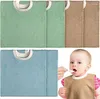 Hårtillbehör Baby Cotton Terry Cloth Bib 360 Dubbelvattentät antifouling saliv handduk Terylene