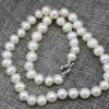 Personali coltivati ​​in acqua dolce bianca naturale 9-10 mm Nearround Perline Catena di collana per donne Eleganti Gioielli di girocollo 18 pollici B3236 231222