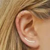 女性のためのスタイリッシュなイヤリングbijoux no piercing二重耳カフ新しいスタイルのジュエリーアクセサリーoorbellen earrings fantastic trinket308q