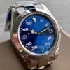 41mm فاخرة ساعة الهواء التلقائي الميكانيكي الرياضي King Watch Blue Black Dial Sapphire Master Designer ساعات التقويم المقاوم للصدأ AAA+ Wristwatches Rol4