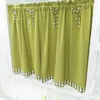 Curtain Pastoral Style Bowknot Short Bay Window Balcony Student Bed Living Room Kitchen Home Decoration