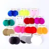 Stud Earrings Classic Round Big For Women Clear Neon Mirror Acrylic Fashion Jewelry Blue Green Pink Red Gold ColorsStud248z