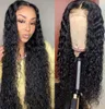 Lace Wigs Transparen Front Human Hair For Women Water Wave HD Frontal Wig Curly 4X4 5X5 Closure3607621