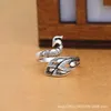 Paacock Ring Koi Ring 925 PLAIR Silver Phoenix Ring Hook Open d'aiguille Open Aigned File Artefact