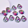 Charms 10pcs Mode geometrische Wassertropfenblumen -Acryl für Frauen Ohrring Halskette Armband Bag Schmuck DIY MAKEMALE