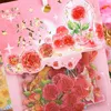 Present Wrap 30 Sheets Per Lot Pet Sticker tredimensionell stämpel Art Plant Flower Hand Tent Material Playing 4 Types