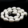 13x18 mm Olivary White South Sea Shell Pearl Peats Knot Gp Zapięcie ładny naszyjnik biżuterii 18 cali 231222