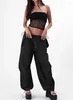 Women's Pants 2024 Sport Loose Casual Drawstring Elastic Waist Street Running Fitness Overalls For Women