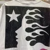 Vêtements de mode Hommes Designer Tees T-shirts Hellstar American Hiphop Parodie Graffiti Lettre Imprimer Étiquette à la mode Hommes Femmes Couple Lâche Hiphop T-shirt à manches courtes p