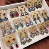 10 paires Retro Bohemian oreille bijoux Lots de style folk