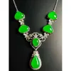 SGARIT WHITE Gold Natural Jade Distintivo Vintage Lindas Jóias Especiais de Colar Green para Mulheres