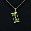 Nieuwe ontwerptrends Hoogwaardige kwaliteit Natuurlijke Jade Gold Diamond Nice Green Color Icy Jadeite hangers Charms