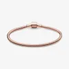 New Arrival 925 Sterling Silver Moments Barrel Clasp Snake Chain Bracelet Fit Authentic European Dangle Charm For Women Fashion DI237D