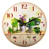 Настенные часы круглые сельскохозяйственные часы 12 -дюймовые декоративные деревянные деревенские декор Винтаж El Room Design School