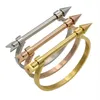 Arrow Bracelet Noeud Armband Gold Colour Bracelets & Bangles for Women Screw Cuff Bracelets Manchette Bangles Pulseir D203 Q0717275t